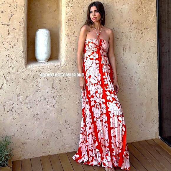 RARE!!! MANGO BLOGGER FAVE!!! Floral Maxi Dress NWT - Picture 9 of 16